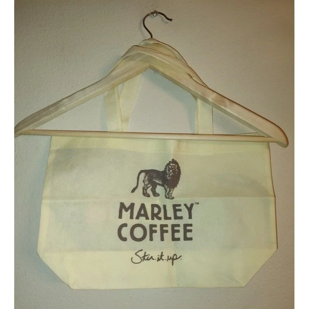New without tags Tuff Gong Trading Bob Marley Beige Cloth Bag 14.5